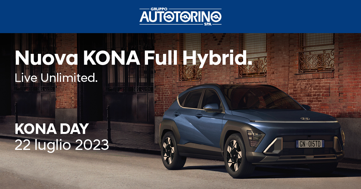 Debutta la Nuova Hyundai KONA: vieni a provarla nelle filiali Autotorino a partire dal 22 luglio